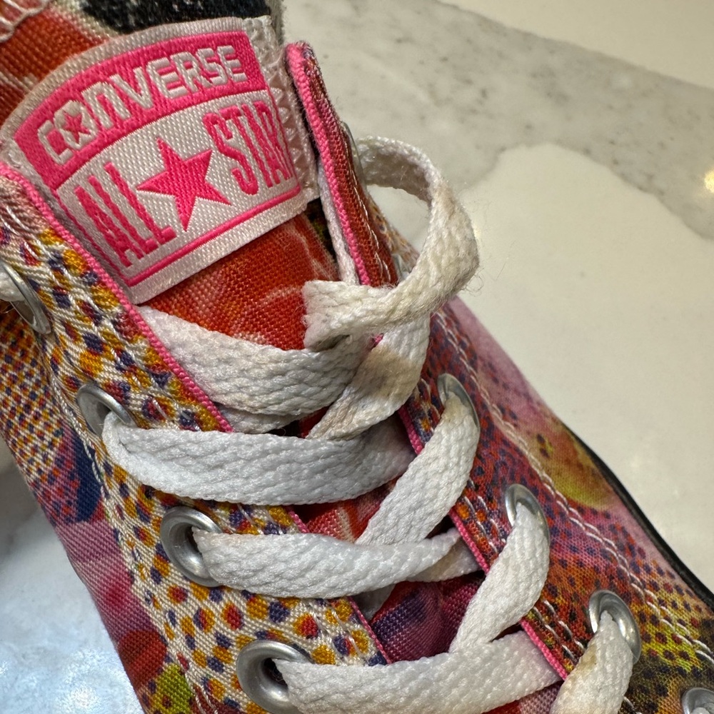 Converse Chuck Taylor “Digital Ox” Wmn’s Size 8 All-Star Floral Low-Top Sneakers - Picture 8 of 13